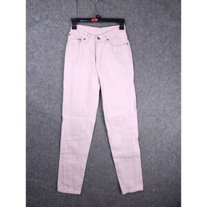 Vintage Levi's 501 Jeans Juniors 7 M (FITS 24 x 30) Pink Made USA